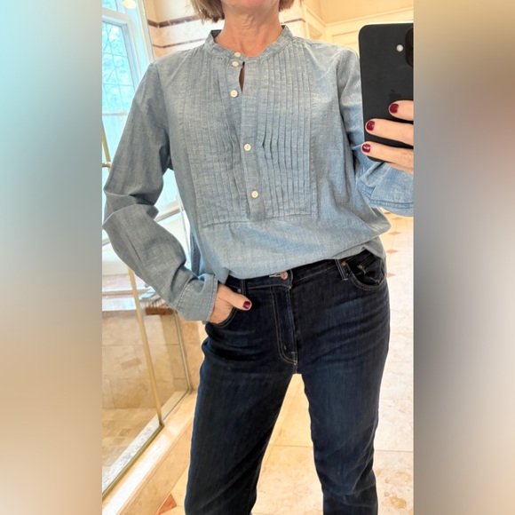 J. Crew Tops - JCrew denim popover